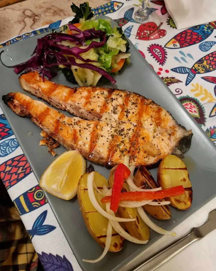Salmão grelhado